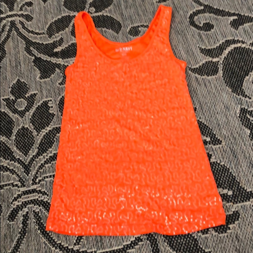 Sequined tank top